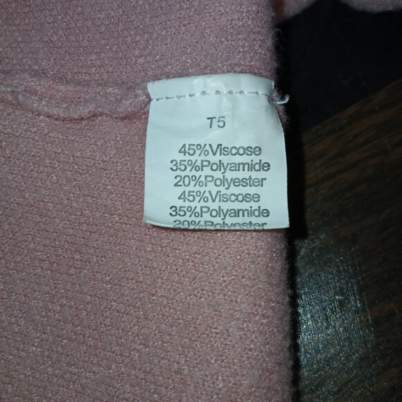 UGC Paprika  Soft Pink Long Sweater Duster with pockets size 24/26 - Picture 8 of 12